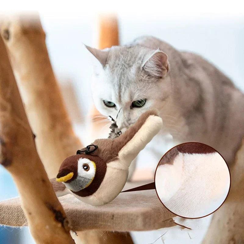 Brinquedo Passarinho Interativo para Gatos - Realismo e Diversão - compre 1 e leve 2