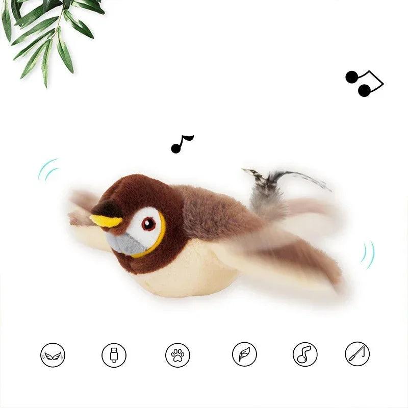 Brinquedo Passarinho Interativo para Gatos - Realismo e Diversão - compre 1 e leve 2