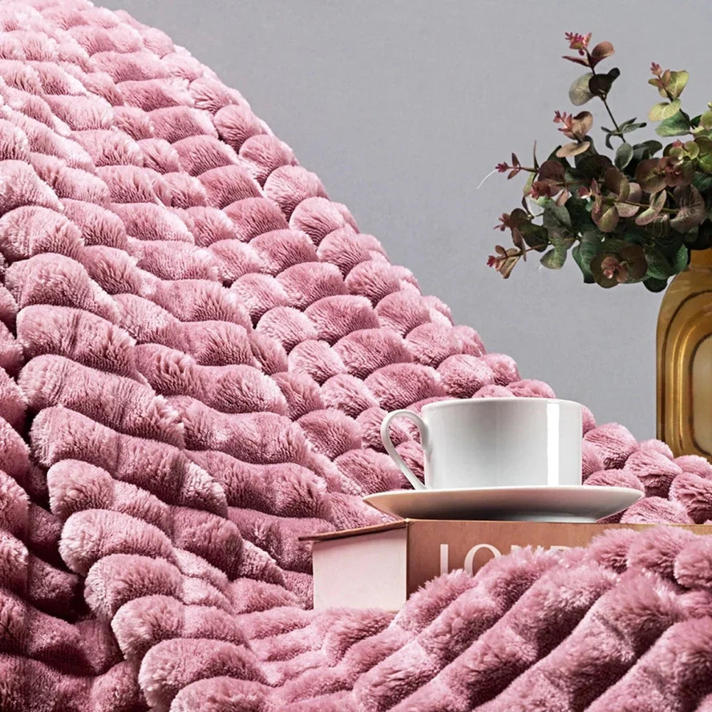 Cobertor Grosso Queen Fluffy Aveludado 320g/m² - Compre 1 e leve 2