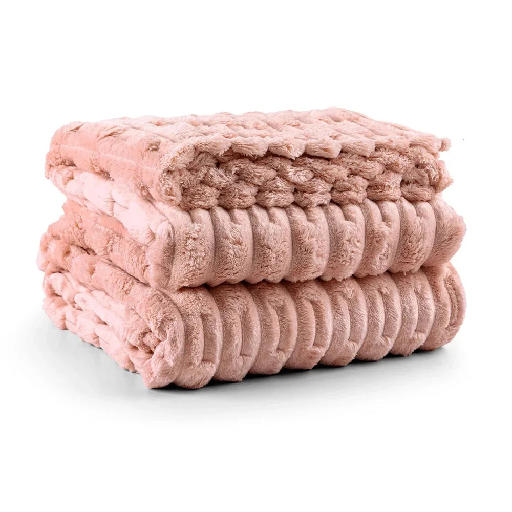 Cobertor Grosso Queen Fluffy Aveludado 320g/m² - Compre 1 e leve 2